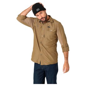 Wrangler Mixed Material Long Sleeve Shirt