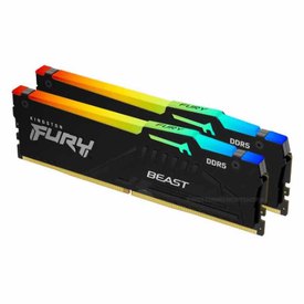 Kingston RAM-hukommelse FURY Beast RGB 32GB 2x16GB DDR5 5200Mhz