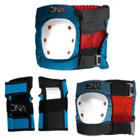 dna-set-ginocchiere-e-gomitiere-blu-per-bambini