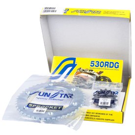 Sunstar sprockets RDG 110 Rivet 530 X-Ring Performance Transmission Kit