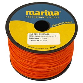 Marina performance ropes Waxed Technical Thread 50 m Braided Rope