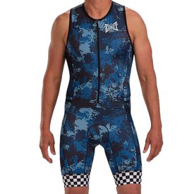 ZOOT Mens X-Large Tri Suit Sleeveless Black Red Triathlon Swim Cycling Run XL 