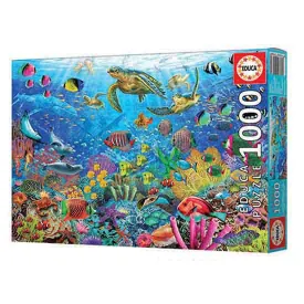 educa-borras-tortugas-en-el-paraiso-wooden-puzzle-1000-pieces