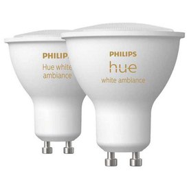 Philips White Ambiance Gu10 Smart Bulb 2 Units