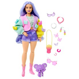 Barbie Extra 20 - Lavender Hair Butterfly Clips Doll