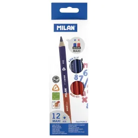 milan-box-12-bicolour-red-blue-triangular-maxi-pencils