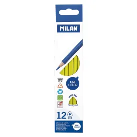 milan-삼각형-노란색-연필-12개입