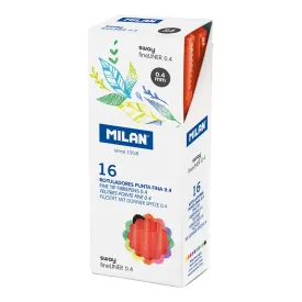 milan-box-16-fine-tip-fibrepens-sway-fineliner-red-0.4-mm