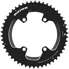 Rotor 1x Round Ring 110 BCD chainring, Black | Bikeinn