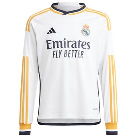 adidas Camiseta Manga Larga Junior Real Madrid 23/24 Primera Equipación