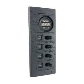 plastimo-4-switches-voltmeter-panel-15a-12v
