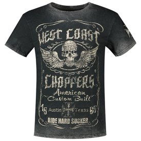 West coast choppers Kortärmad T-shirt Ride Hard Sucker Vintage