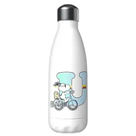 snoopy-Бутылка-с-гравировкой-буквы-u-нержавеющая-сталь-550ml