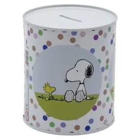 snoopy-中等大小的锡制钱盒