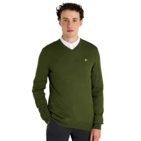 lyle---scott-tonal-eagle-v-neck-sweater