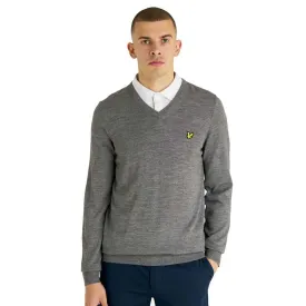 lyle---scott-sueter-com-decote-em-v-tonal-eagle