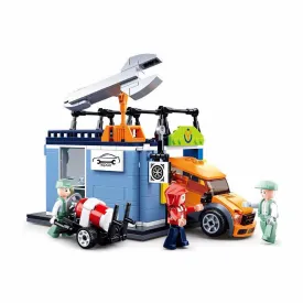 sluban-town-auto-shop-construction-game-340-pieces
