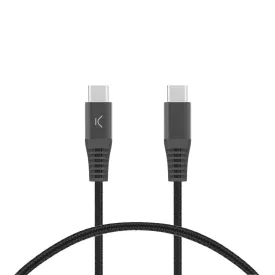 ksix-cable-usb-c-vers-usb-c-3a-braided-1-m