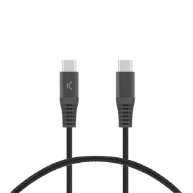 ksix-3a-braided-2-m-usb-c-to-usb-c-cable