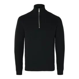 selected-dane-half-zip-sweater