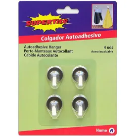 supertite-small-round-inox-self-adhesive-hanger-4-units