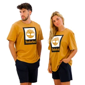 timberland-stack-logo-colored-半袖tシャツ