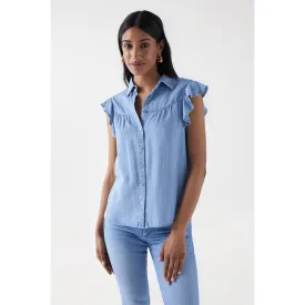 salsa-jeans-ruffle-sleeve-light-sleeveless-blouse