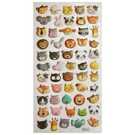 global-gift-tweeny-foamy-faces-animals-스티커