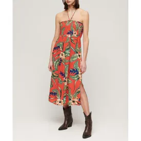 superdry-smocked-midi-beach-long-dress