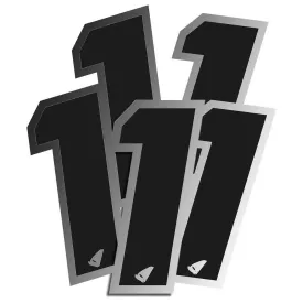 ufo-silver-outline-10cm-n-1-ad02480ks-number-stickers-5-units