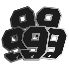 ufo-silver-outline-10cm-n-9-ad02480ks-number-stickers-5-units