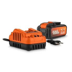 powerplus-2x20v-5.0-2.5ah-충전기와-배터리