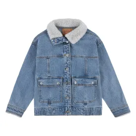 levis---denim-sherpa-夹克