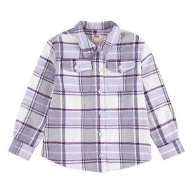levis---plaid-shacket-長袖シャツ