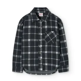 boboli-knit-check-langarmhemd