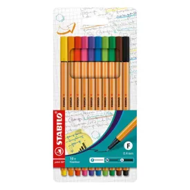 stabilo-point-88-marker-pen-assorted-10-units