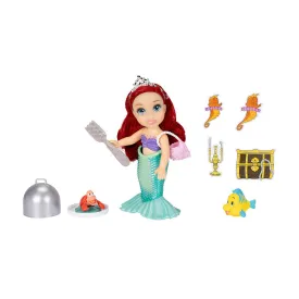 disney-ariel-sea-and-land-with-different-classic-and-little-mermaid-outfits-doll-15-cm