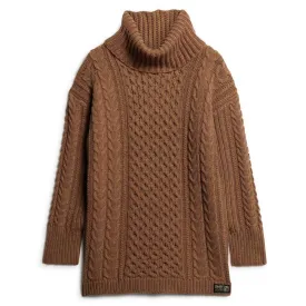 superdry-cable-long-sleeve-midi-dress