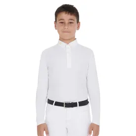 equestro-warm-junior-langarmad-polo