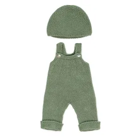 miniland-knitted-outfit-overall---beanie-hat-clothing-set-38-cm