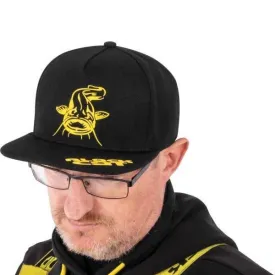 black-cat-flat-peak-cap