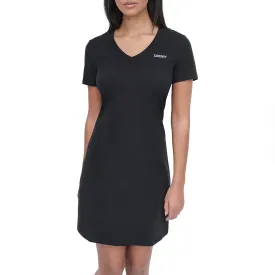 dkny-mini-stud-logo-kort-ermet-kjole