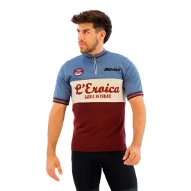 Sms Santini Carrera Maillot Cyclisme Homme Tg. 5 Man Shirt