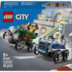 lego-juego-de-construccion-city-pack-of-racing-cars:-airplane-vs-hospital-bed