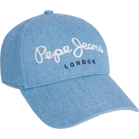Pepe Jeans Damen NYA Hat – Papierhut Mit Kordelzug Und Dekorativer Schleife, Blau/roh