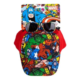 cerda-avengers-cap-and-sunglasses-set