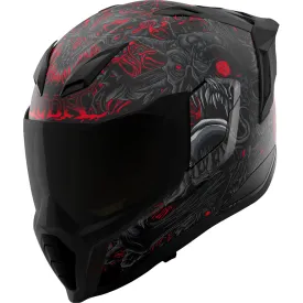 Icon Airflite Skull 18 full face helmet Black | Motardinn