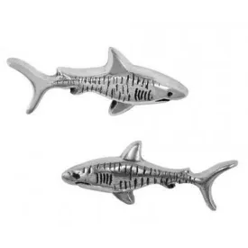 dive-silver-pendientes-small-tiger-shark