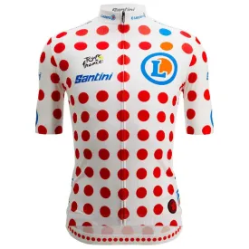 santini-tour-de-france-polka-dot-2025-short-sleeve-jersey