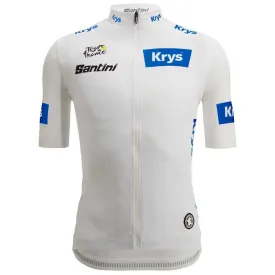 santini-tour-de-france-white-2025-short-sleeve-jersey